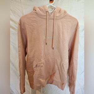 HOODED LIGHT PINK SWEATSHIRT W/ POUCH POCKET